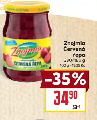 Billa Znojmia Červená řepa nabídka
