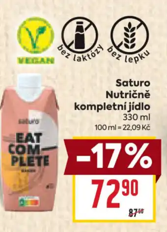 Billa Saturo Nutričně kompletní jídlo nabídka