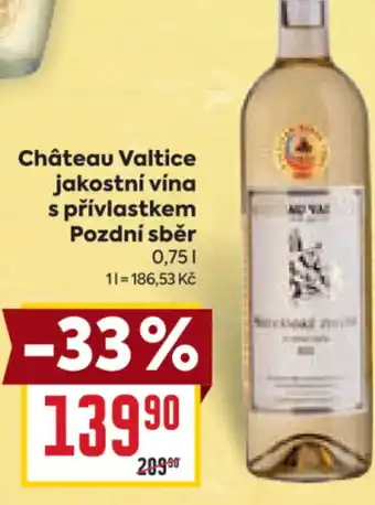 Billa Château Valtice jakostní vína s přívlastkem Pozdní sběr 0.75L nabídka