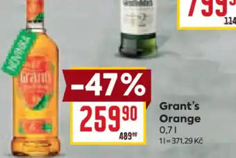 Billa Grant's Orange 0.7L nabídka