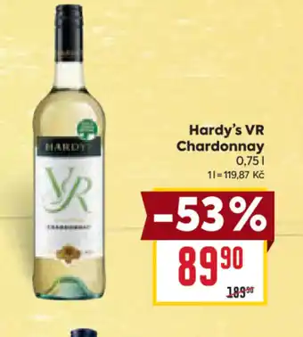 Billa Hardy's VR Chardonnay 0.75L nabídka