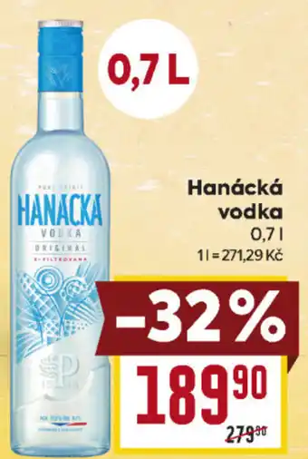 Billa Hanácká vodka 0.7L nabídka