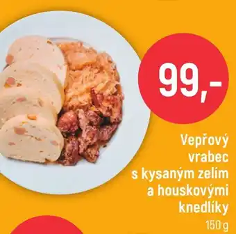 Globus Vepřový vrabec s kysaným zelím a houskovými knedlíky nabídka