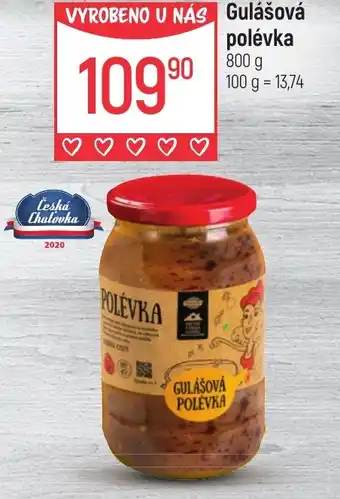 Globus Gulášová polévka nabídka