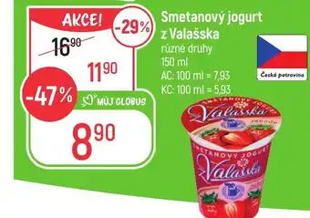 Globus Smetanový jogurt z Valašska nabídka