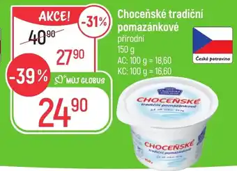 Globus Choceňské tradiční pomazánkové nabídka