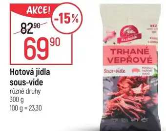 Globus Hotová jídla sous-vide nabídka