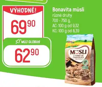 Globus Bonavita müsli nabídka