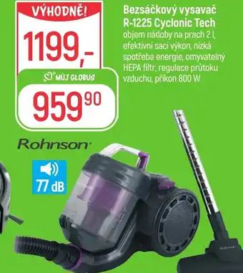 Globus Bezsáčkový vysavač R-1225 Cyclonic Tech nabídka