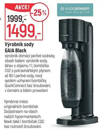 Globus Výrobník sody GAIA Black nabídka