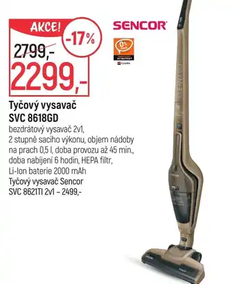 Globus Tyčový vysavač SVC 8618GD nabídka