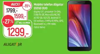 Mobilní telefon Aligator S5550 DUO
