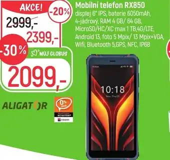 Globus Mobilní telefon RX850 nabídka
