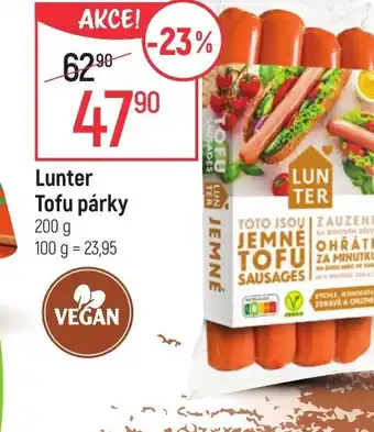 Globus Lunter Tofu párky nabídka