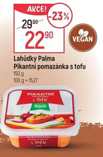 Globus Lahůdky Palma Pikantní pomazánka s tofu nabídka