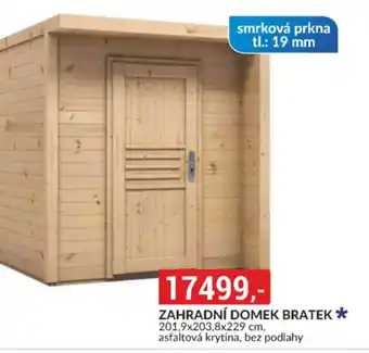 Baumax ZAHRADNÍ DOMEK BRATEK nabídka