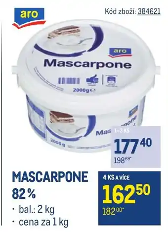 Makro MASCARPONE 82% nabídka