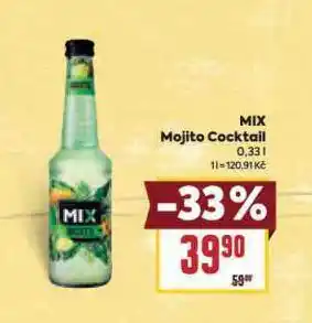 Billa Mix mojito cocktail nabídka
