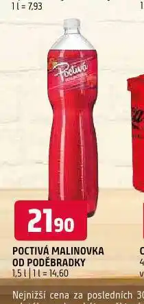 Terno Poctivá malinovka od poděbradky nabídka