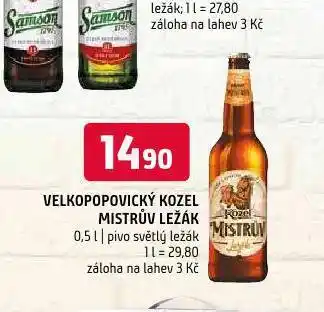 Terno Velkopopovický kozel mistrův ležák nabídka
