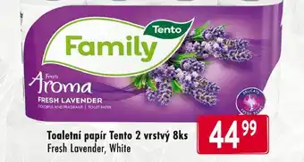 Qanto Toaletní papír Tento 2 vrstvý 8ks nabídka