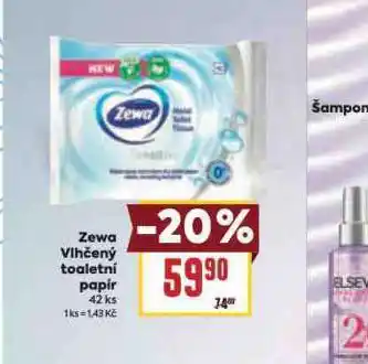 Billa Zewa vlhčený toaletní papír nabídka