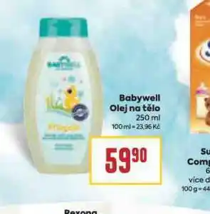 Billa Babywell olej na tělo nabídka