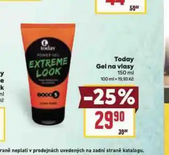 Billa Today gel na vlasy nabídka