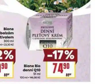 Billa Bione bio denní q10 nabídka