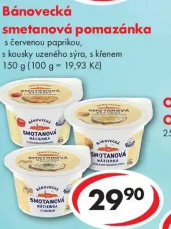 CBA Bánovecká smetanová pomazánka nabídka