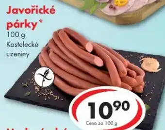 CBA Javořické párky nabídka
