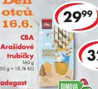 CBA CBA Arašídové trubičky nabídka