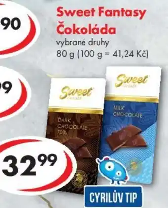 CBA Sweet Fantasy Čokoláda nabídka
