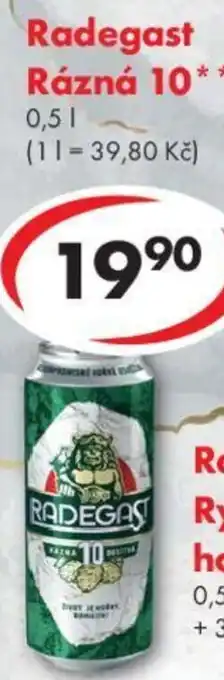 CBA Radegast Rázná 10 0.5L nabídka
