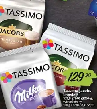COOP TIP Tassimo Jacobs kapsle nabídka