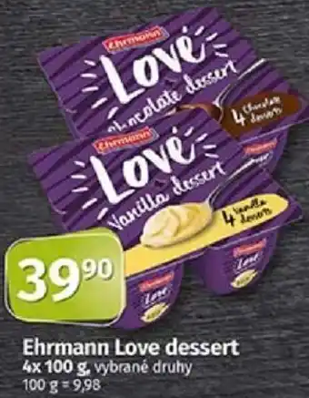 Ehrmann Love dessert 4x 100 g