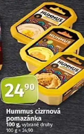 COOP TIP Hummus cizrnová pomazánka 100 g nabídka