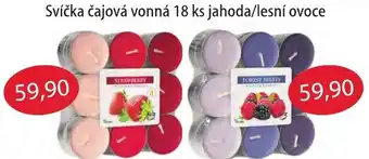 Fortel Svíčka čajová vonná 18 ks jahoda/lesní ovoce nabídka