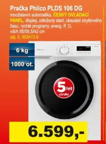 Pračka Philco PLDS 106 DG