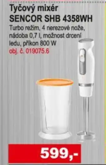 Elektro Spáčil Tyčový mixér SENCOR SHB 4358WH nabídka