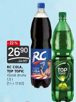 Flop RC COLA, TOP TOPIC 1.5L nabídka
