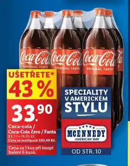 Lidl Coca cola, coca cola zero, fanta nabídka