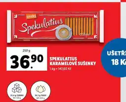 Lidl Spekulatis karamelové sušenky nabídka