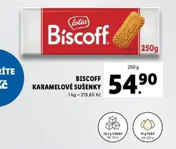 Lidl Biscoff karamelové sušenky nabídka