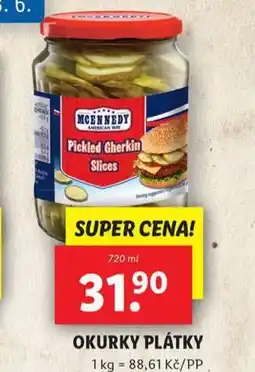 Lidl Okurky plátky nabídka