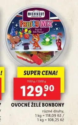 Lidl Ovocné želé bonbony nabídka