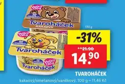 Lidl Tvaroháček nabídka
