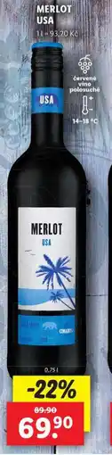 Lidl Merlot usa nabídka