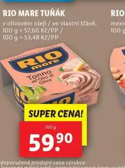 Lidl Rio mare tuňák nabídka