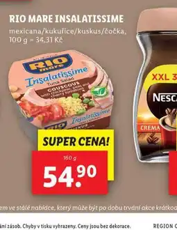 Lidl Rio mare insalatissime nabídka